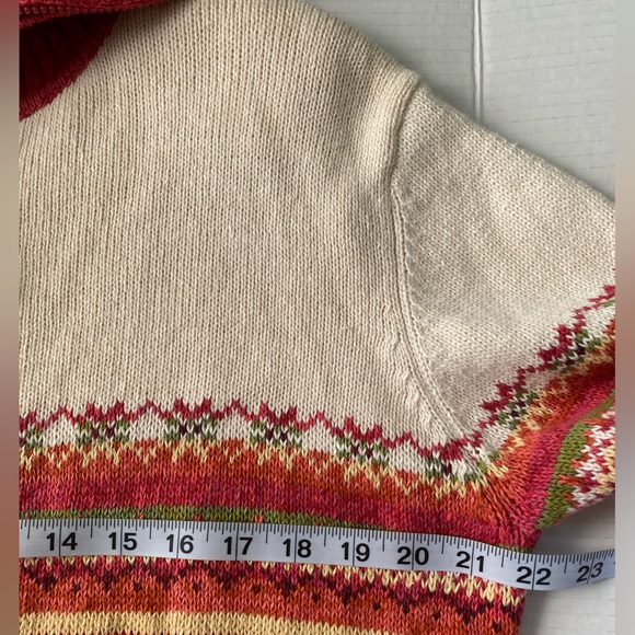 Tiara Multicolored Knit Zip Up Sweater Size XLP - Picture 12 of 15